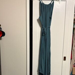 Elegant Teal Maxi Jumpsuit